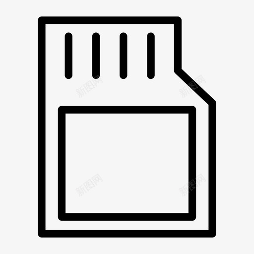 存储器设备记忆棒图标svg_新图网 https://ixintu.com 存储器 微型 技术 记忆棒 设备