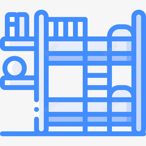铺位室内24蓝色图标svg_新图网 https://ixintu.com 室内设计 蓝色 铺位