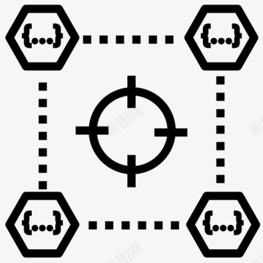 目标完成的定义冲刺图标图标