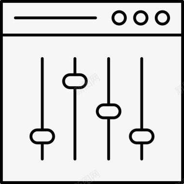 控制配置混音器图标图标