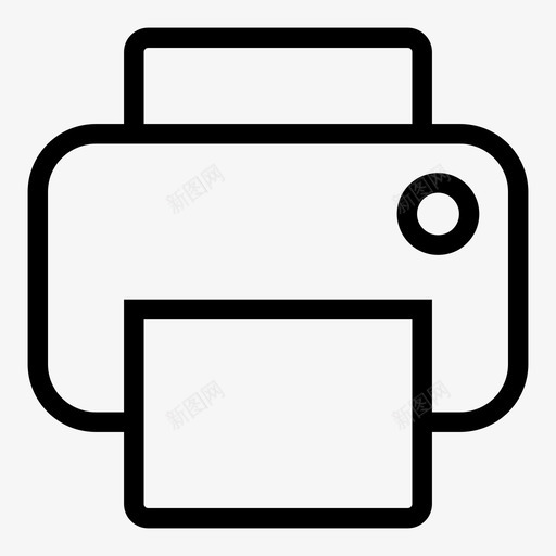 打印机设备机器图标svg_新图网 https://ixintu.com 办公室 打印机 机器 用户界面概述01 设备