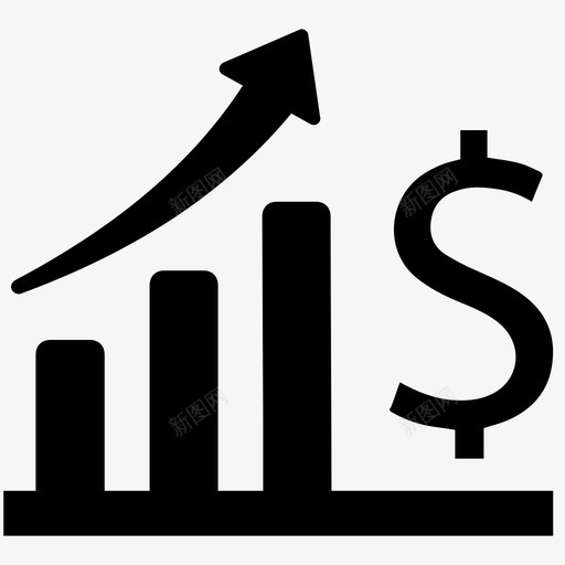 财务进展增长利润图标svg_新图网 https://ixintu.com 企业管理 利润 增长 报告 财务 进展