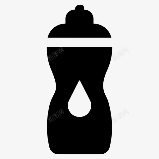 水瓶饮料瓶运动瓶图标svg_新图网 https://ixintu.com 图标 字形 水瓶 运动 饮料