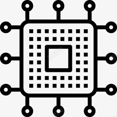 计算机网络处理器图标图标