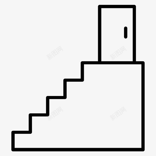 楼梯建筑舞台图标svg_新图网 https://ixintu.com 假期 向上 大纲 建筑 有趣 楼上 楼梯 舞台