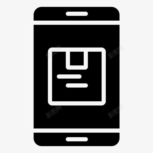移动箱子货物图标svg_新图网 https://ixintu.com 固体 手机 移动 箱子 货物 货物运输
