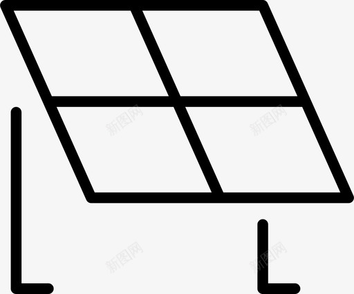 面板电力能源图标svg_新图网 https://ixintu.com 功率 太阳能 电力 能源 面板