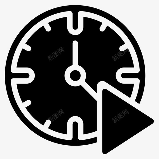 时钟时间管理30填充图标svg_新图网 https://ixintu.com 填充 时钟 时间管理