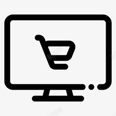 网上市场购物篮网上购物图标图标