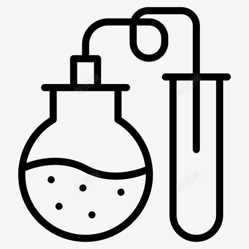 试管烧杯实验图标svg_新图网 https://ixintu.com 图标 实验 实验室 烧杯 烧瓶 线图 设备 试管