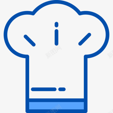 厨师厨房64蓝色图标图标