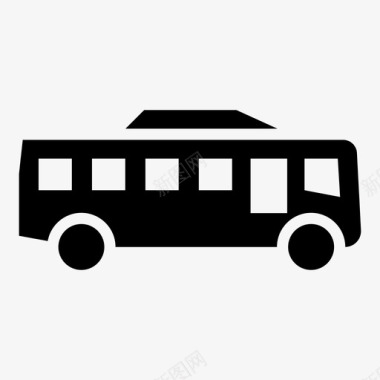 公共汽车运输工具车辆图标图标