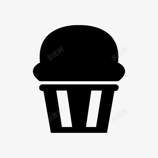 杯子蛋糕生日糖果图标svg_新图网 https://ixintu.com 奶油 杯子 甜点 生日 糖果 蛋糕 食物