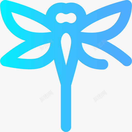 蜻蜓春天61梯度图标svg_新图网 https://ixintu.com 春天 梯度 蜻蜓