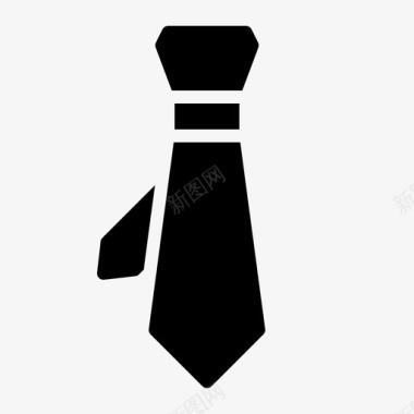 领带衣服时尚图标图标