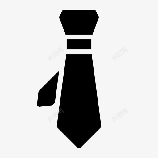 领带衣服时尚图标svg_新图网 https://ixintu.com 办公室 时尚 衣服 领带 领带字形