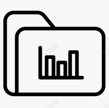 分析数据科学2线性图标图标