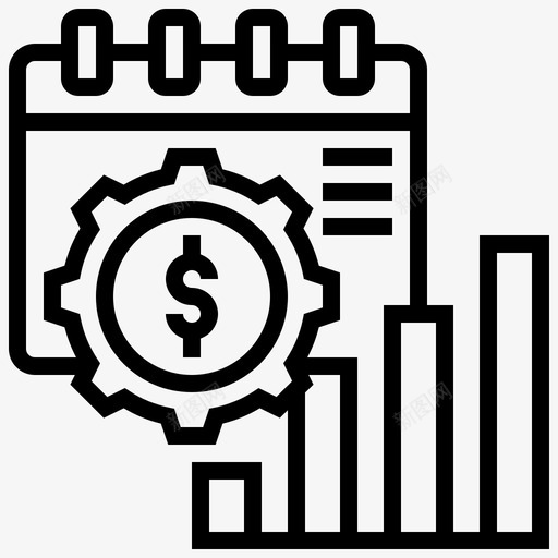 月收入图表增长图标svg_新图网 https://ixintu.com 利润 图表 增长 月收入 经济