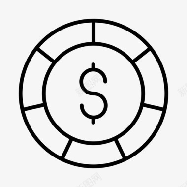 彩票银行货币图标图标