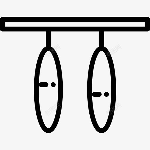 戒指健身84直线型图标svg_新图网 https://ixintu.com 健身 戒指 直线 线型
