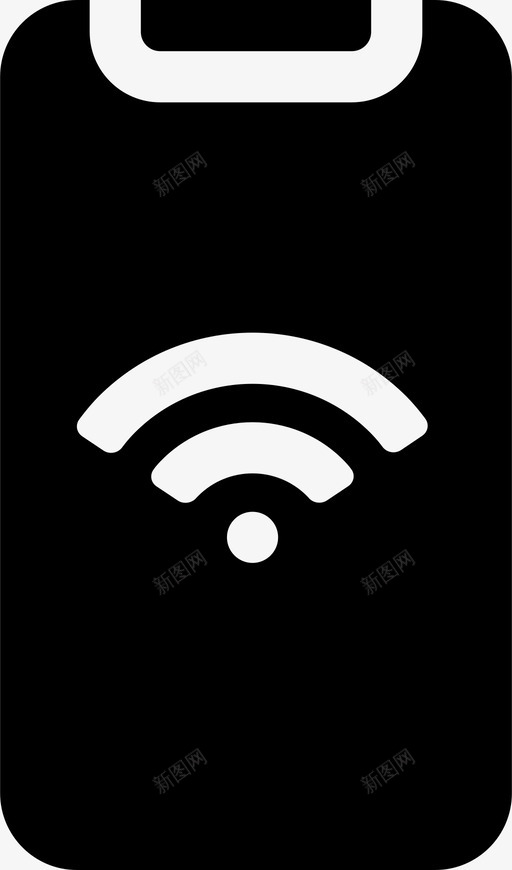 wifi连接设备图标svg_新图网 https://ixintu.com wifi 互联网 电话 移动 移动电话 设备 连接