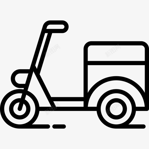 摩托车送货轻便摩托车图标svg_新图网 https://ixintu.com 摩托车 轻便 运输 送货