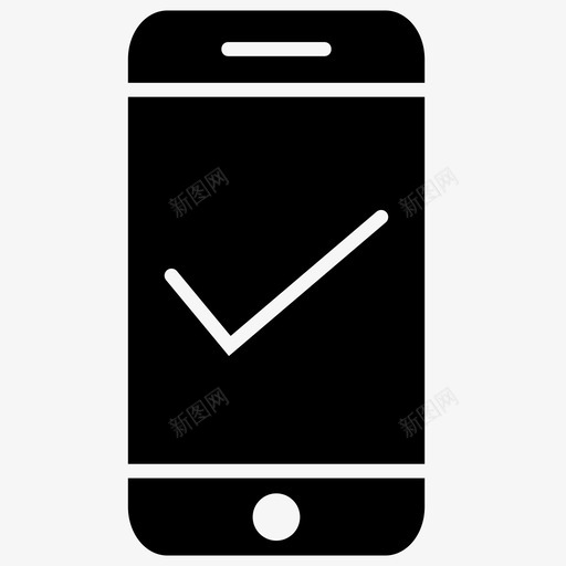 验证电话完成移动图标svg_新图网 https://ixintu.com 完成 手机 智能 电话 移动 验证