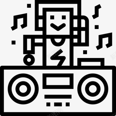 DJ卡拉OK直系图标图标