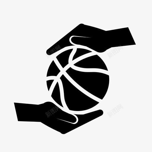 手拿篮球球员图标svg_新图网 https://ixintu.com 手拿 球员 篮球