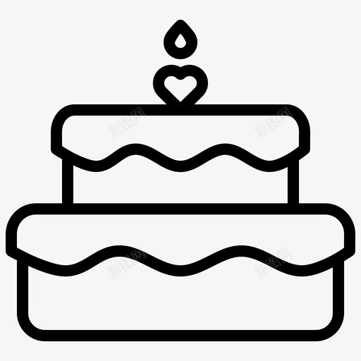 蛋糕生日蜡烛图标svg_新图网 https://ixintu.com 庆祝 母亲节 父亲节 生日 蛋糕 蜡烛