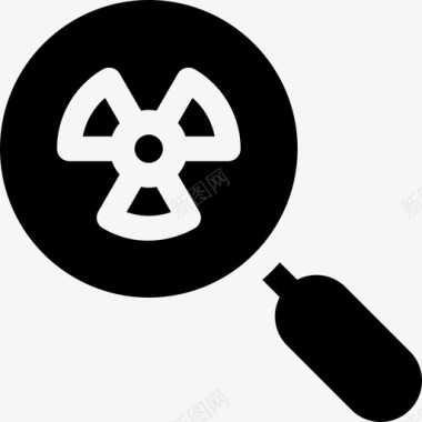 毒性核能填充图标图标