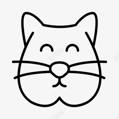 猫动物脾气暴躁的猫图标图标