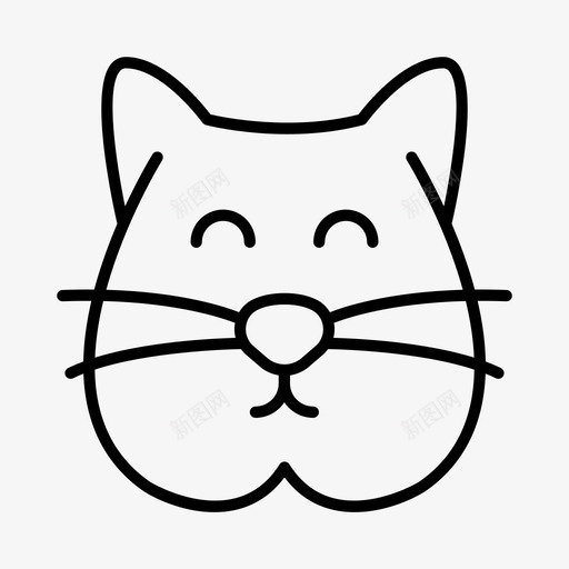 猫动物脾气暴躁的猫图标svg_新图网 https://ixintu.com 动物 宠物 猫 脾气暴躁的猫