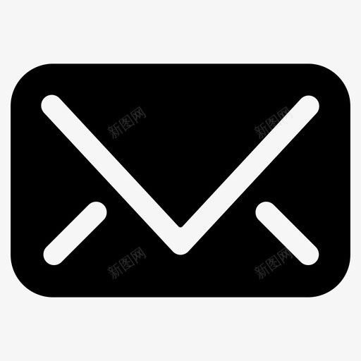 信件电子邮件书面信函图标svg_新图网 https://ixintu.com 书面信函 信件 电子邮件 通信字形图标