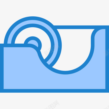 磁带办公用品6蓝色图标图标