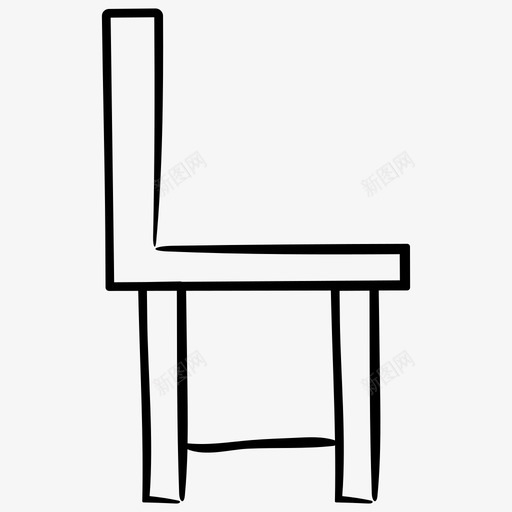 椅子家具手绘图标svg_新图网 https://ixintu.com 家具手绘图标 椅子