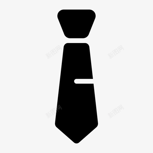 领带商务服装图标svg_新图网 https://ixintu.com 业务 员工 商务 字形 工作 服装 领带