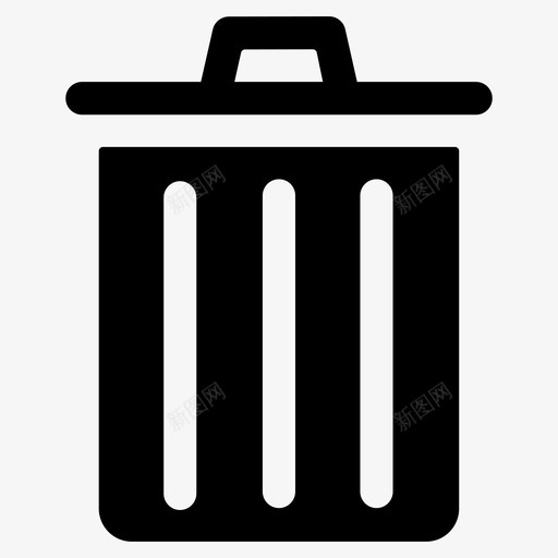 垃圾箱垃圾桶回收站图标svg_新图网 https://ixintu.com 回收站 图标 垃圾桶 垃圾箱 界面