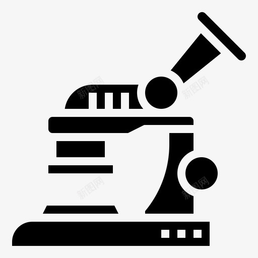 显微镜设备实验室图标svg_新图网 https://ixintu.com 实验室 教育 显微镜 测试 科学 符号 设备