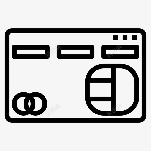 sim信用卡货币在线图标svg_新图网 https://ixintu.com sim信用卡 在线 支付 货币