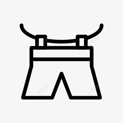 裤子衣服干洗图标svg_新图网 https://ixintu.com 干洗 干线 洗衣房 烘干 衣服 裤子