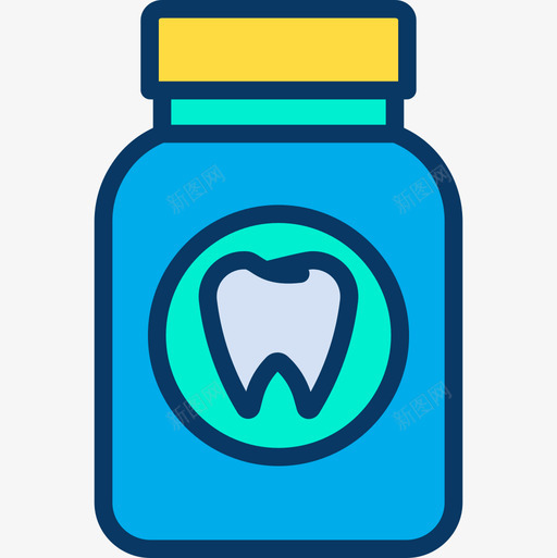 药物牙科17线颜色图标svg_新图网 https://ixintu.com 牙科 药物 颜色