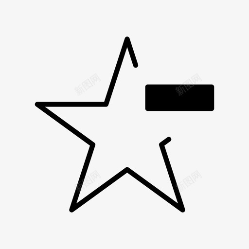 星星徽章删除图标svg_新图网 https://ixintu.com 删除 徽章 收藏夹 星星 比如
