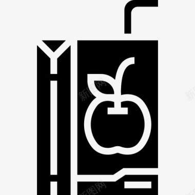 果汁饮料17字形图标图标