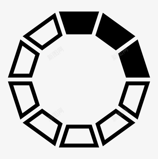 三个缓冲圆形图标svg_新图网 https://ixintu.com 三个 十个 圆形 缓冲 装载