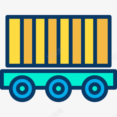 货物83交货线性颜色图标图标