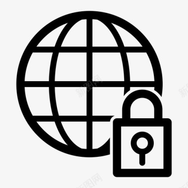 私人网络全球组织图标图标