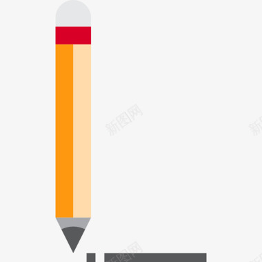 铅笔办公用品3扁平图标图标