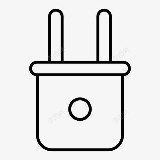 连接器适配器插头图标svg_新图网 https://ixintu.com 图标 开关 插件 插头 电子 电子线 电线 线路 连接器 适配器