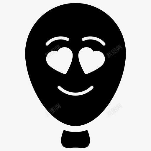 心眼气球表情符号情感图标svg_新图网 https://ixintu.com 图标 心眼 情感 气球 符号 表情